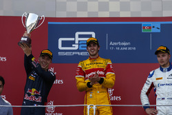 Podium: race winner Antonio Giovinazzi, PREMA Racing, second place Pierre Gasly, PREMA Racing & thir