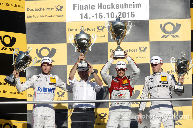 Podium: 1. Edoardo Mortara, Audi Sport Team Abt Sportsline, Audi RS 5 DTM; 2. Christian Vietoris, Me