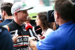 Nico Hulkenberg, Sahara Force India F1 with the media