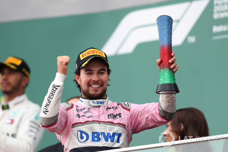 Podium: third place Sergio Perez, Force India