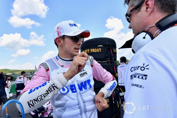 Esteban Ocon, Force India F1 en la parrilla
