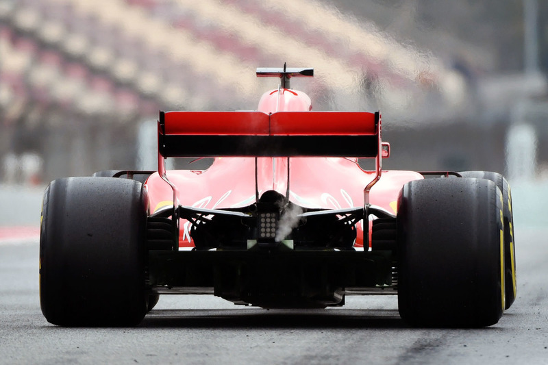 Ferrari SF71H, вид сзади