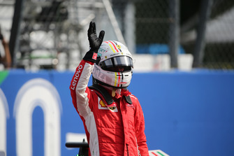 Sebastian Vettel, Ferrari dans le Parc Fermé