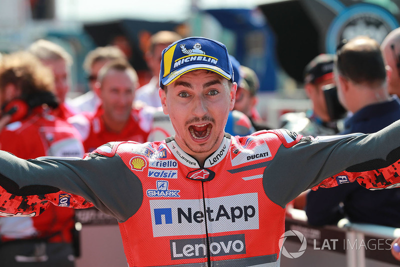 Il poleman Jorge Lorenzo, Ducati Team