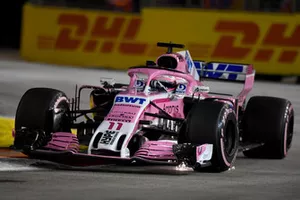 Sergio Perez, Racing Point Force India VJM11 fait des étincelles