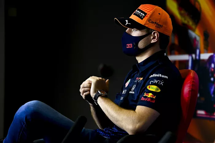 Max Verstappen, Red Bull Racing en la conferencia de prensa
