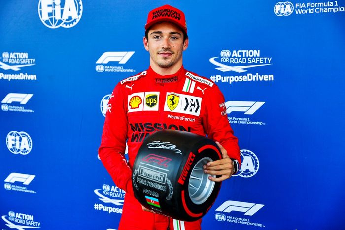 Ganador de la pole Charles Leclerc, Ferrari