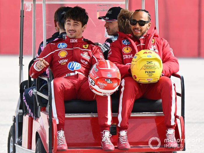 Charles Leclerc, Ferrari, Lewis Hamilton