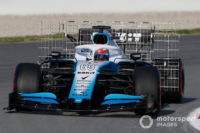 El Williams FW42 con sensores aerodinámicos