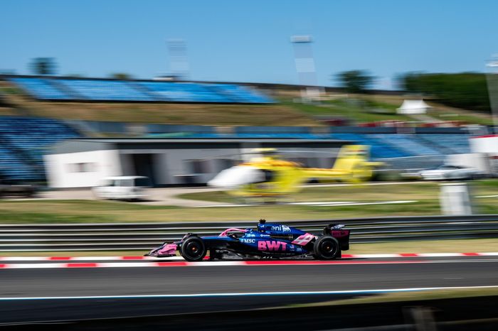 Paul Aron, Alpine, pruebas Pirelli Hungaroring