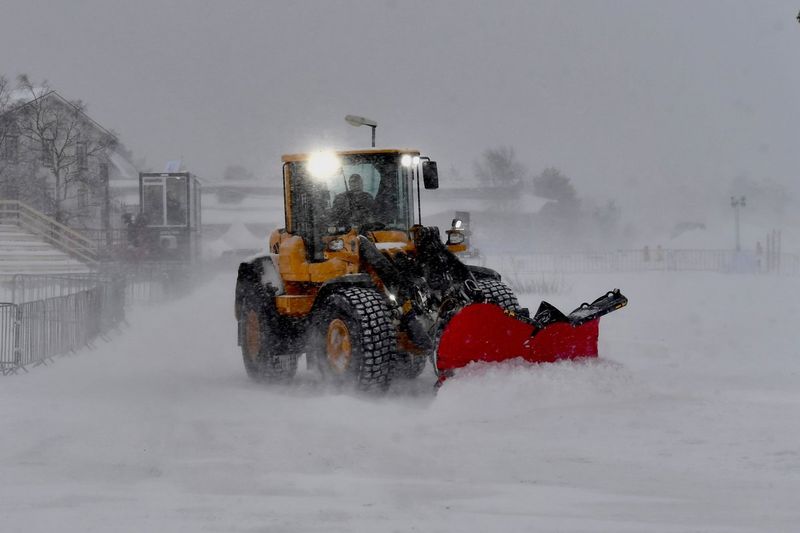 Barredora en acción