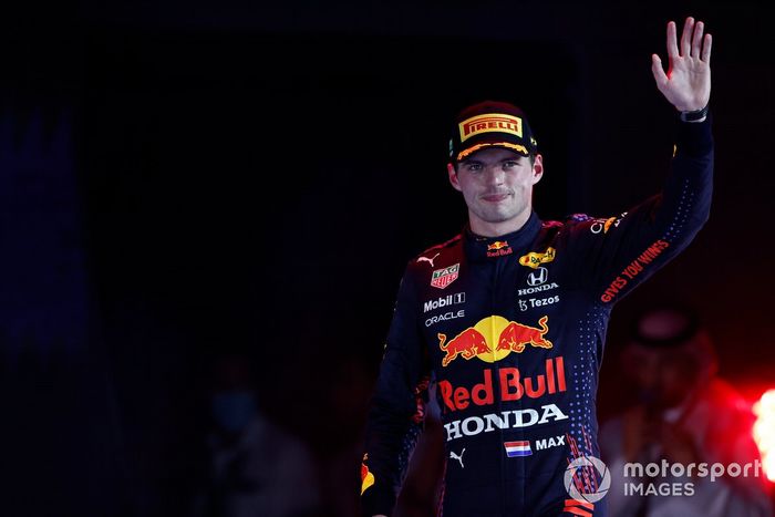 Podio: segundo lugar Max Verstappen, Red Bull Racing
