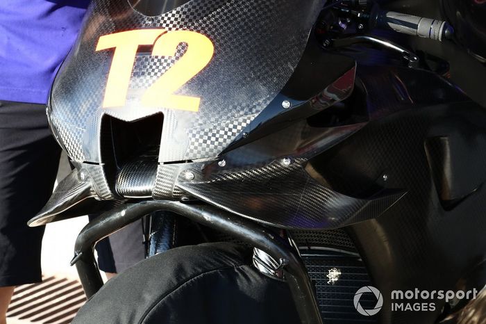 La moto del Yamaha Factory Racing