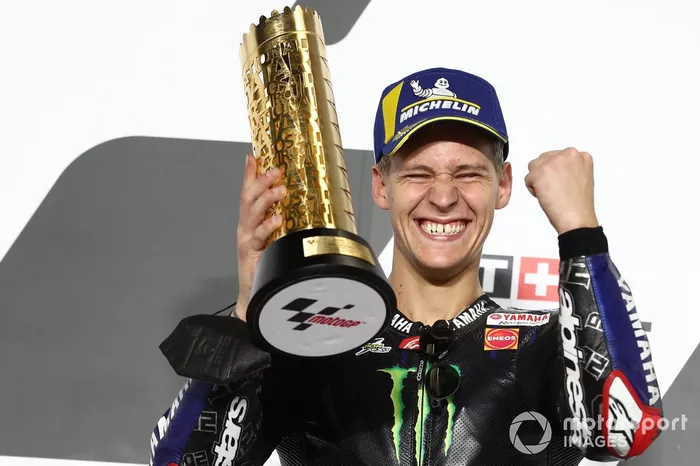 Podio: ganador Fabio Quartararo, Yamaha Factory Racing
