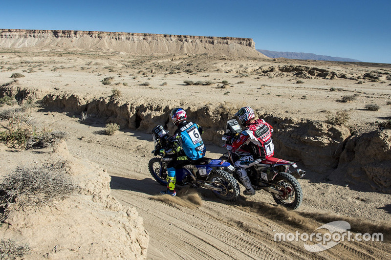 #6 Yamalube Yamaha Official Rally Team: Adrien Van Beveren, #11 Monster Energy Honda: Ricky Brabec