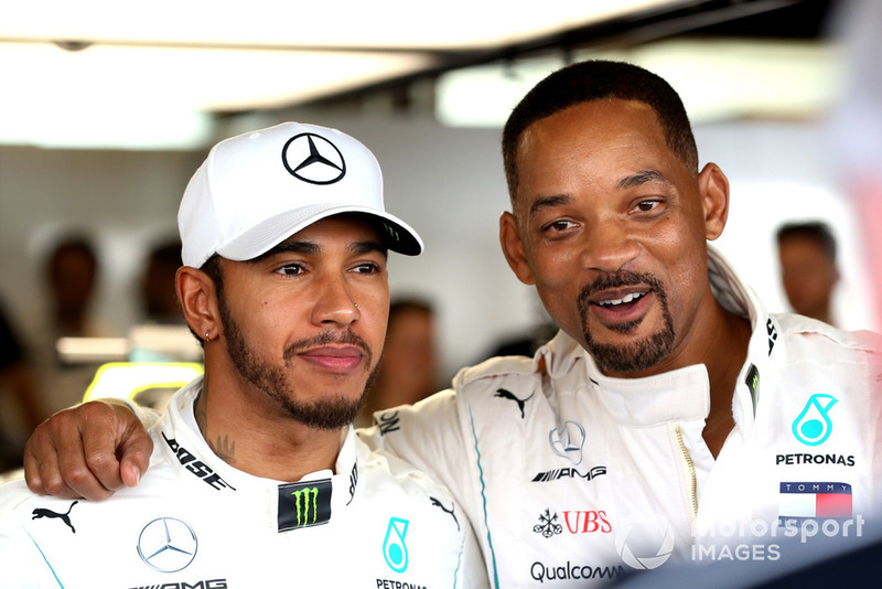 Lewis Hamilton, Mercedes AMG F1 y Will Smith