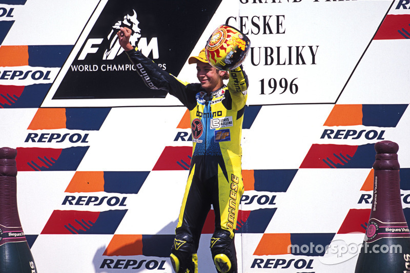 Podium: winner Valentino Rossi