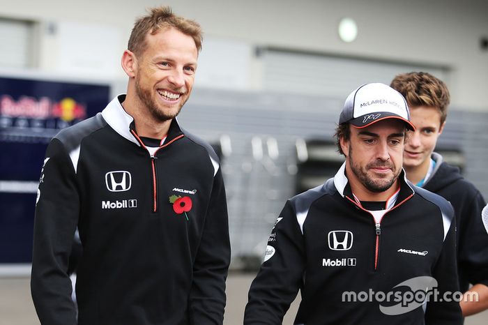 Jenson Button, McLaren y Fernando Alonso, McLaren