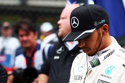 Lewis Hamilton, Mercedes AMG F1 en la parrilla