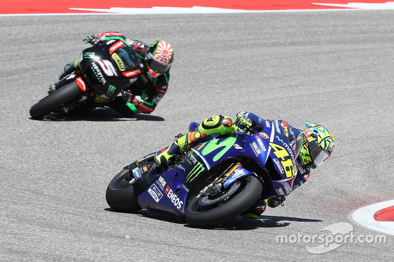 Valentino Rossi y Johann Zarco