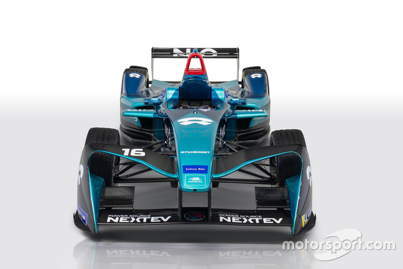 La monoplace NIO pour la saison 2017-18 de Formule E