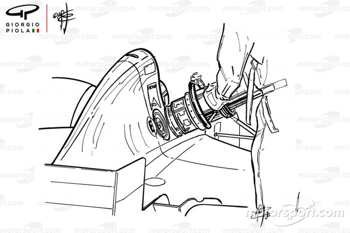 Reposte de combustible del Ferrari 412T2 (647) 1995 