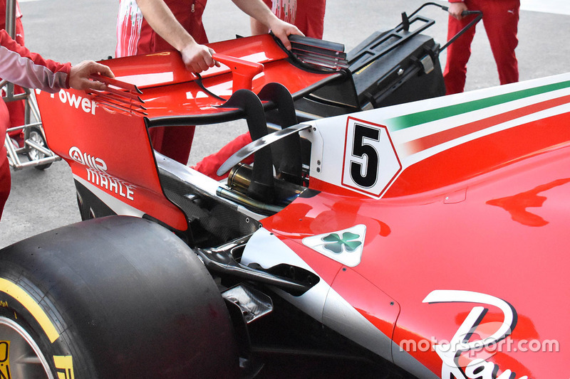 Ferrari SF71H rear wing detail