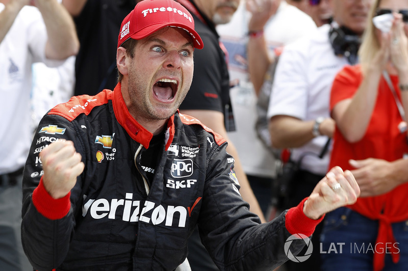 Ganador de la carrera Will Power, Team Penske Chevrolet