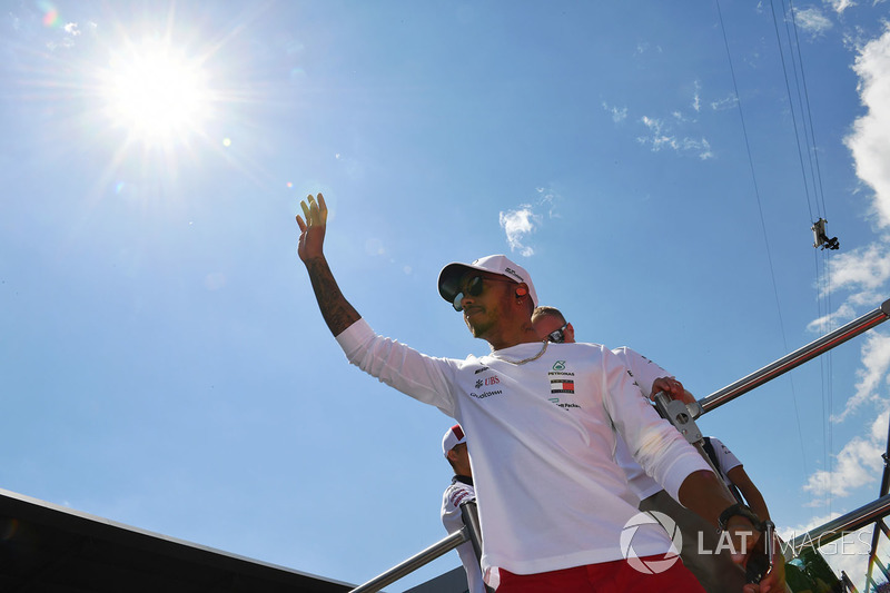 Lewis Hamilton, Mercedes-AMG F1 on the drivers parade