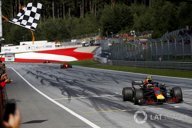 Verstappen celebrates win