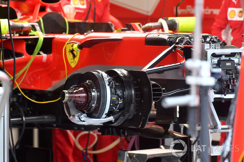 Ferrari SF71H, freno anteriore e mozzo