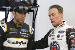 Aric Almirola, Stewart-Haas Racing, Ford Fusion Smithfield and Kevin Harvick, Stewart-Haas Racing, F