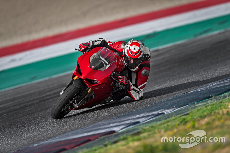 La Ducati Panigale V4 in pista