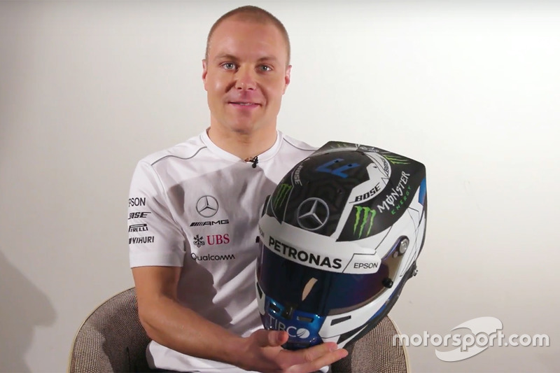 Valtteri Bottas, Mercedes AMG F1 présente son nouveau casque