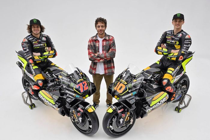 Luca Marini, Marco Bezzecchi, VR46 Racing Team con Valentino Rossi