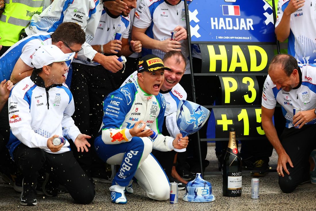 Isack Hadjar, Racing Bulls, Peter Bayer, RB F1 Team, Alan Permane, RB F1 Team