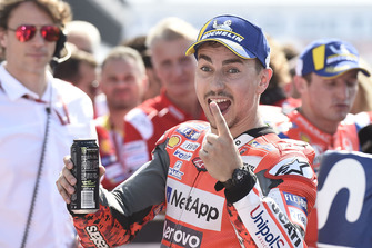 Le poleman Jorge Lorenzo, Ducati Team