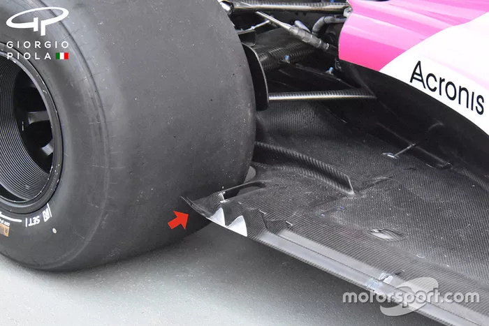 Force India VJM11 floor detail