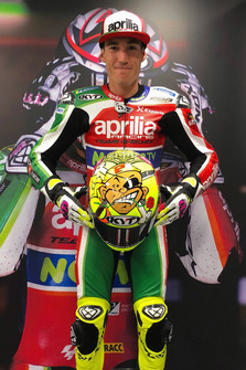 Helm von Aleix Espargaro, Aprilia Racing Team Gresini, in Erinnerung an Marco Pantani