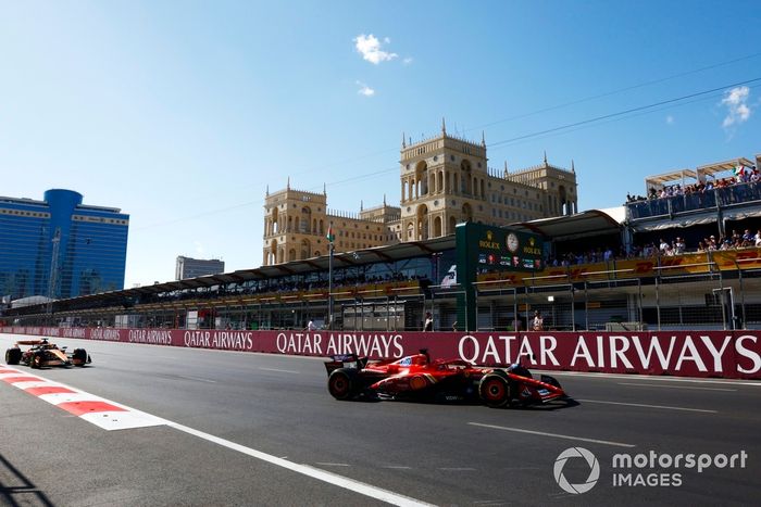 Charles Leclerc, Ferrari SF-24, Oscar Piastri, McLaren MCL38