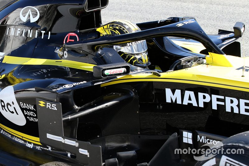 Renault RS19, visszapillantó, részlet
