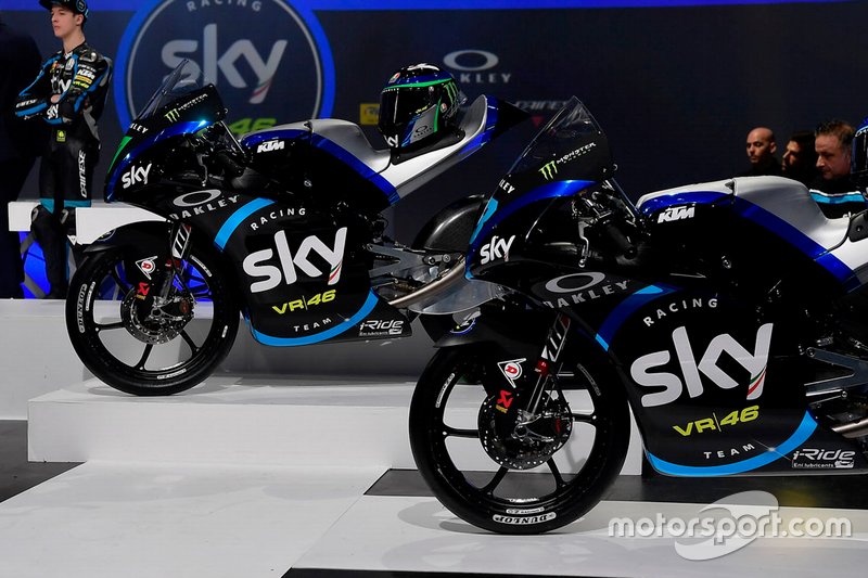 Le moto del Team Sky Racing Team VR46 Moto3