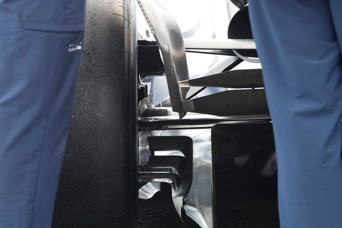 Detalle de la parte trasera del AlphaTauri AT04