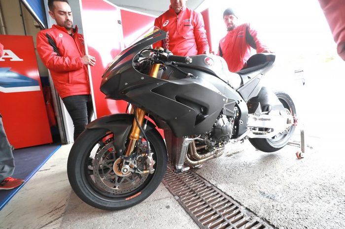 La moto de Alvaro Bautista, Team HRC