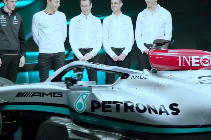 Detalle del Mercedes W13