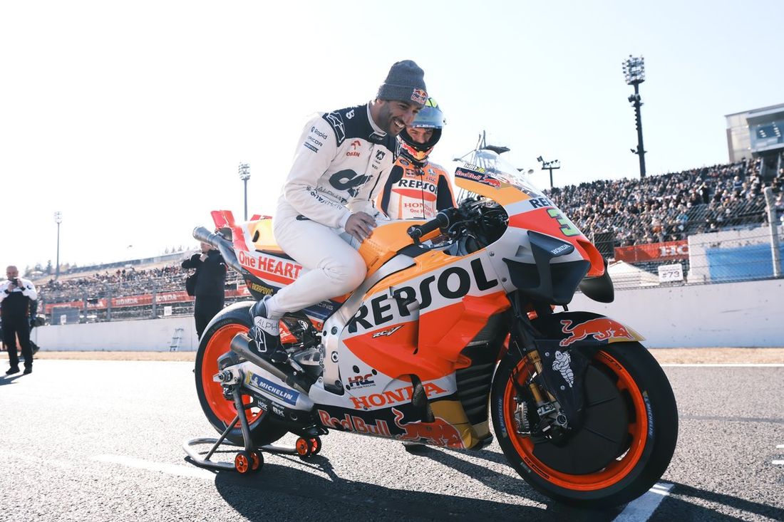 Daniel Ricciardo, AlphaTauri, Joan Mir, Repsol Honda Team