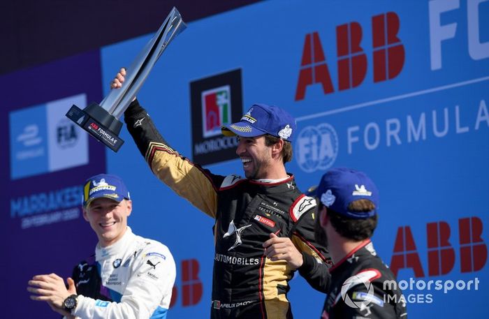 Podio: ganador de la carrera Antonio Felix da Costa, DS Techeetah segundo lugar Maximilian Günther, BMW I Andretti Motorsports, tercer lugar Jean-Eric Vergne, DS Techeetah