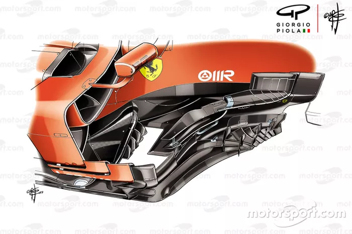 Ferrari SF90, bargeboard