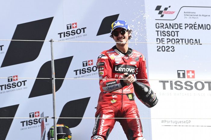 Podio: ganador Francesco Bagnaia, Ducati Team