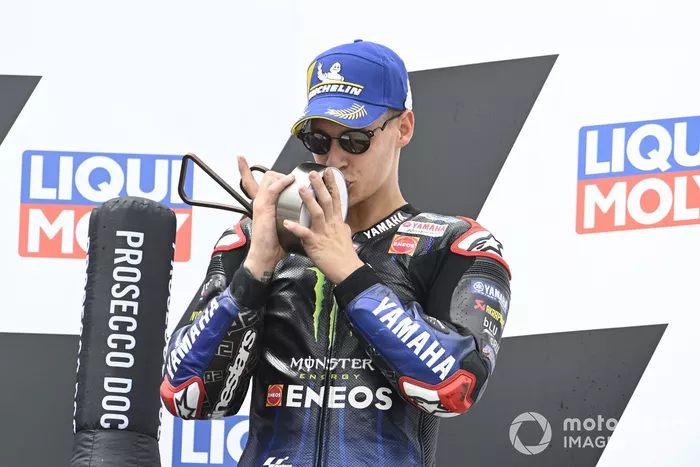 Podio: tercer lugar Fabio Quartararo, Yamaha Factory Racing
